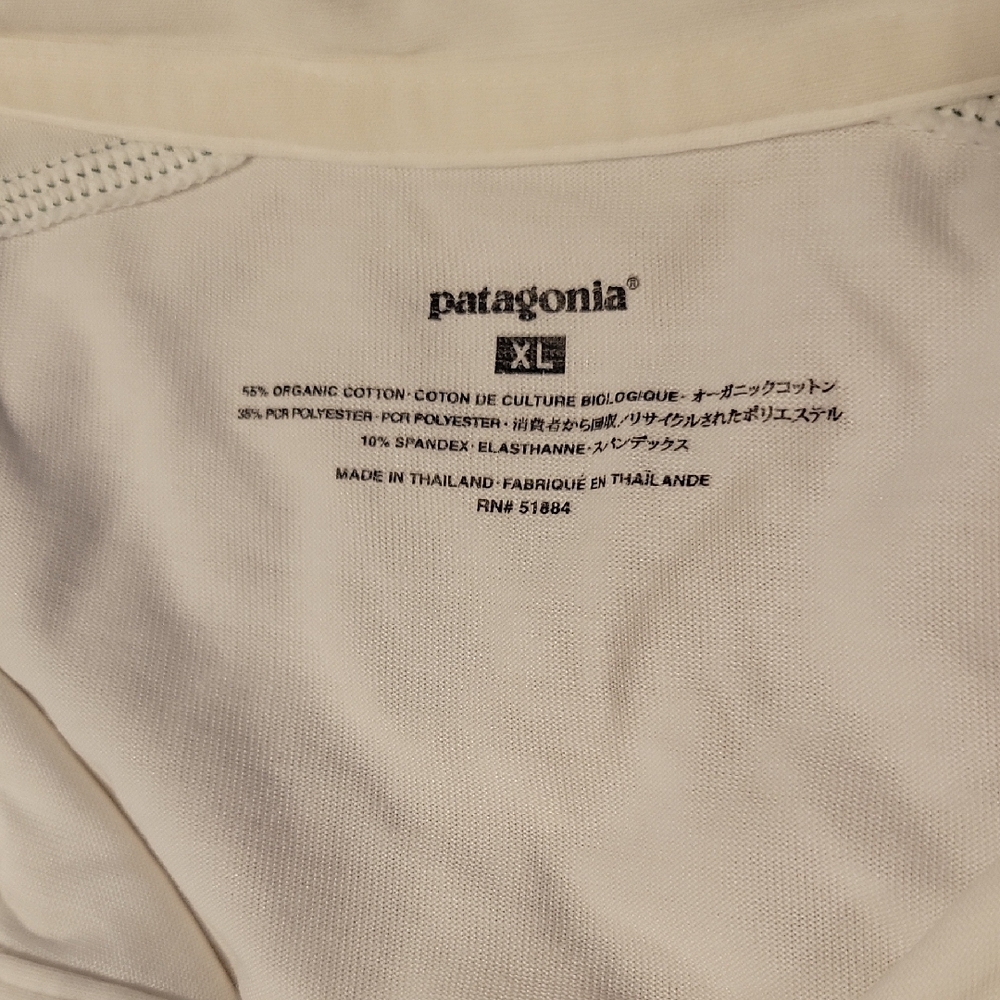 Patagonia White Polo Classic Cotton Blend Shirt - Picture 2 of 10
